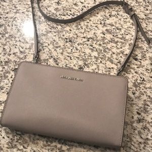 Grey Michael Kors Crossbody Purse